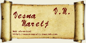 Vesna Marelj vizit kartica